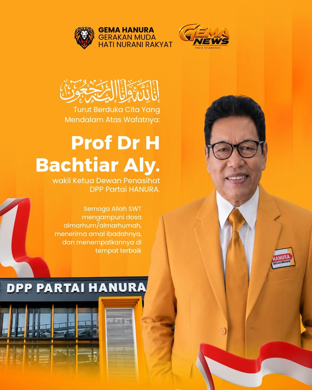 Ucapan Meninggalnya Prof. Dr. H. Bachtiar Aly